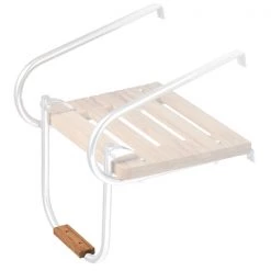 WHITECAP Boat Ladders Teak Swim Platform Boarding Ladder Step, X-Small