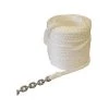 NEW ENGLAND ROPES Anchor Lines 5/8" X 150' Premium Nylon Megaplait-Chain Rode, White -Anchoring Sales 13217765 LRG 1