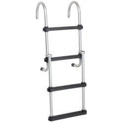 WEST MARINE Boat Ladders 4-Step Removable Folding Pontoon Ladder