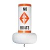 JIM BUOY Mooring Gear Fast Water Buoy With Label, White -Anchoring Sales 17153545 LRG 1