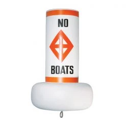 JIM BUOY Mooring Gear Fast Water Buoy With Label, White