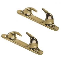 WHITECAP Mooring Gear 5 1/2" Brass Skene Bow Chock, Pair