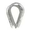 WHITECAP Chain & Shackles 7/8" Rope Thimble, Galvanized Steel -Anchoring Sales 17290289 LRG 1