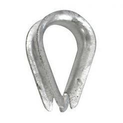 WHITECAP Chain & Shackles 7/8" Rope Thimble, Galvanized Steel