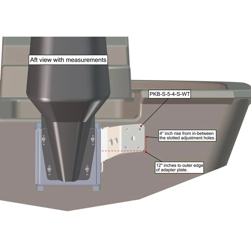 POWER-POLE Shallow Water Anchors Side-Mounted Shallow Water Anchor Adapter Plate Kit 6 POWER-POLE Shallow Water Anchors Side-Mounted Shallow Water Anchor Adapter Plate Kit - Image 4