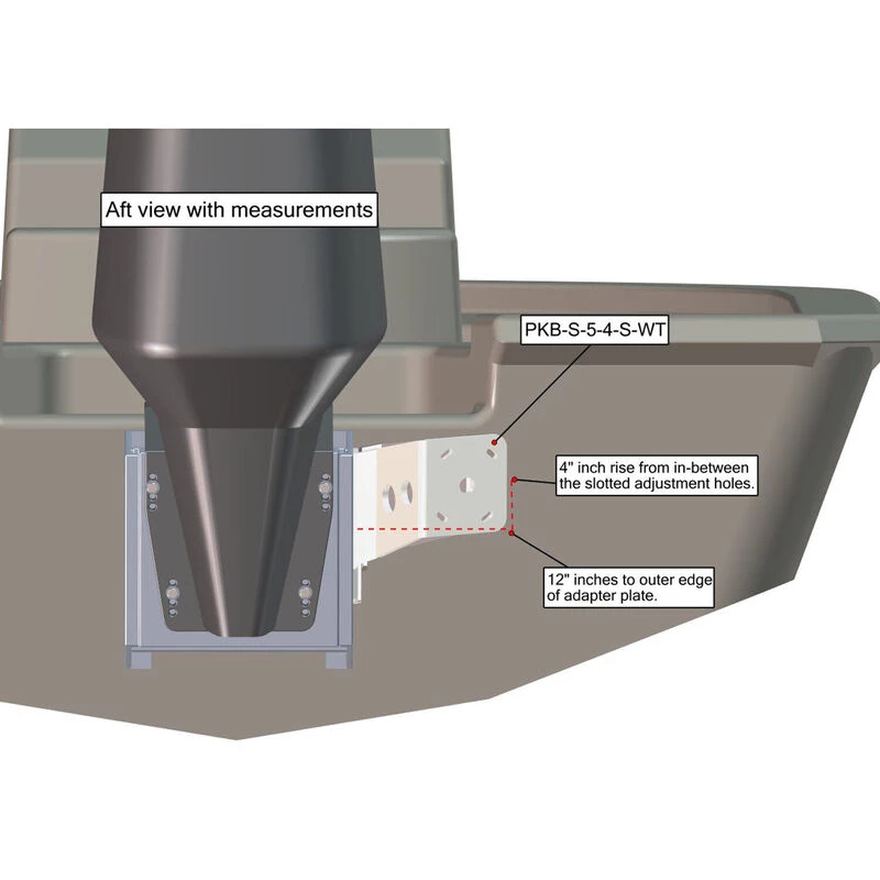 POWER-POLE Shallow Water Anchors Side-Mounted Shallow Water Anchor Adapter Plate Kit 4 POWER-POLE Shallow Water Anchors Side-Mounted Shallow Water Anchor Adapter Plate Kit - Image 2