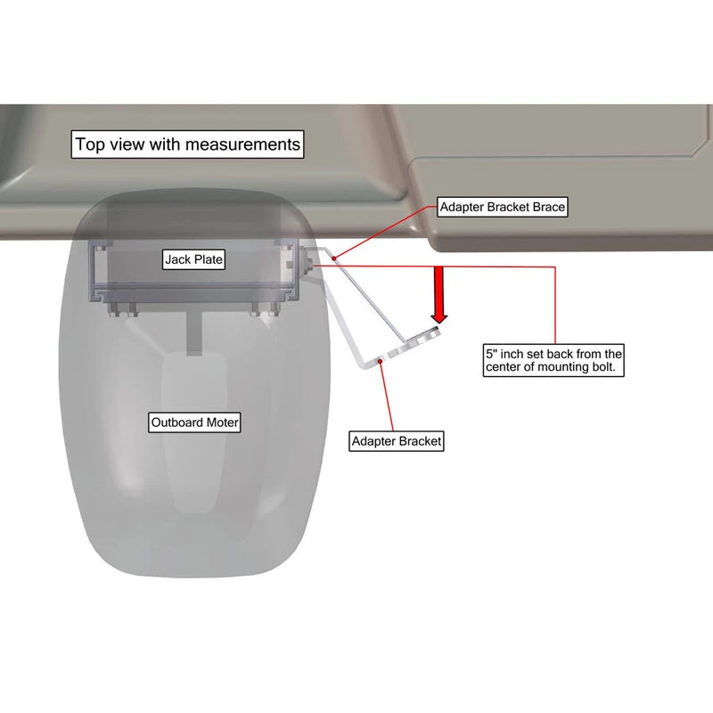 POWER-POLE Shallow Water Anchors Side-Mounted Shallow Water Anchor Adapter Plate Kit 6 POWER-POLE Shallow Water Anchors Side-Mounted Shallow Water Anchor Adapter Plate Kit - Image 4