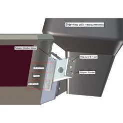POWER-POLE Shallow Water Anchors Side-Mounted Shallow Water Anchor Adapter Plate Kit -Anchoring Sales 19023019 3 1500.25102021020018 1