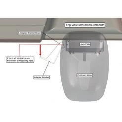 POWER-POLE Shallow Water Anchors Side-Mounted Shallow Water Anchor Adapter Plate Kit -Anchoring Sales 19023019 4 1500.25102021020022 1