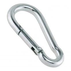 WEST MARINE Chain & Shackles 5/16" X 3 1/4" Zinc Plated Steel Carabiner Snap Hook