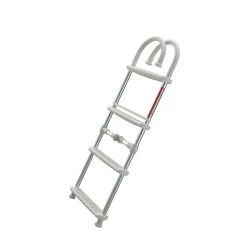 WEST MARINE Boat Ladders 4-Step Gunwale-Mount Boarding Ladder, 7" Hook, White Steps -Anchoring Sales 20009064 3 1500.23042021113031 1