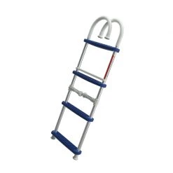 WEST MARINE Boat Ladders 4-Step Gunwale-Mount Boarding Ladder, 11" Hook, Blue Steps -Anchoring Sales 20009114 3 1500.15072021043033 1