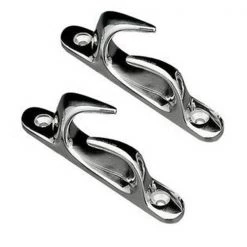 WHITECAP Mooring Gear 4.5" Chrome-Plated Brass Skene Chock, Pair