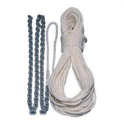 LEWMAR Anchor Lines 15' X 1/4" Premium Three-Strand Anchor Rode