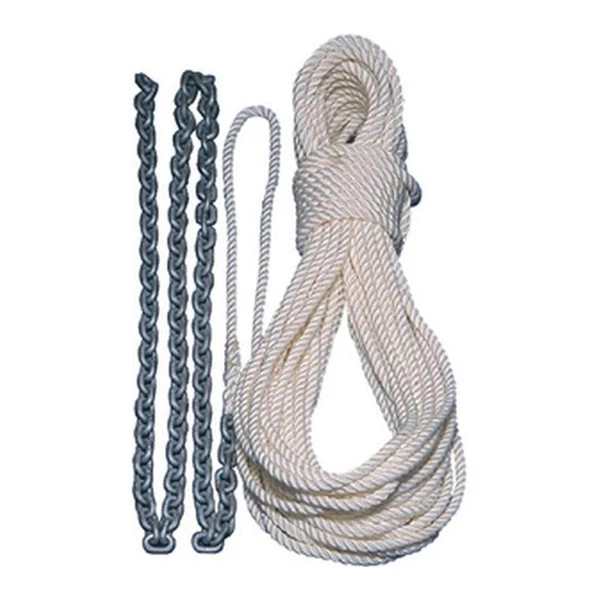 LEWMAR Anchor Lines 15' X 1/4" Premium Three-Strand Anchor Rode 3 LEWMAR Anchor Lines 15' X 1/4" Premium Three-Strand Anchor Rode